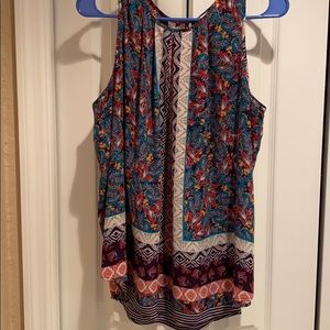 Sleeveless summer blouse